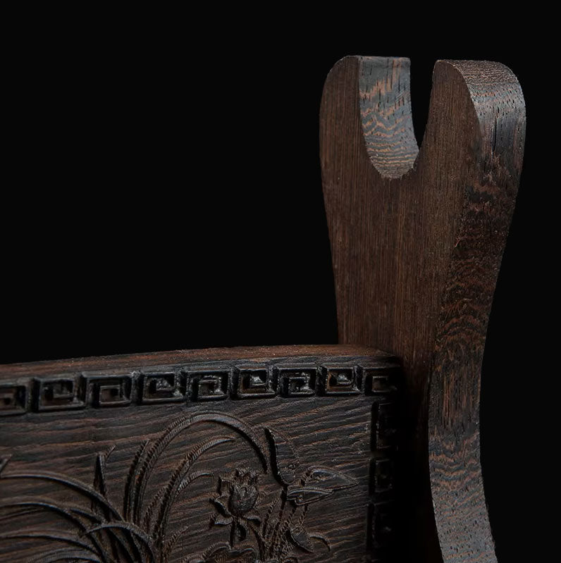 Engraved Wooden Sword Display Stand